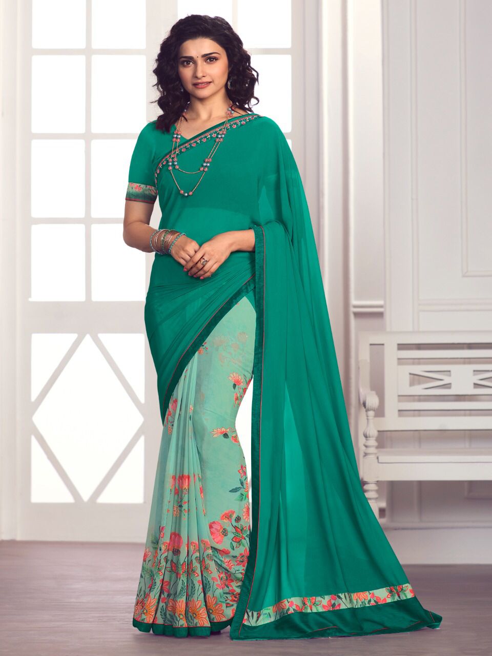 Gc Georgette Printed Daily Wear Sarees Catalog